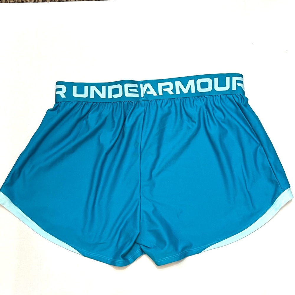 Under Armour Turquoise Athletic Shorts Size 1X - Picture 5 of 7